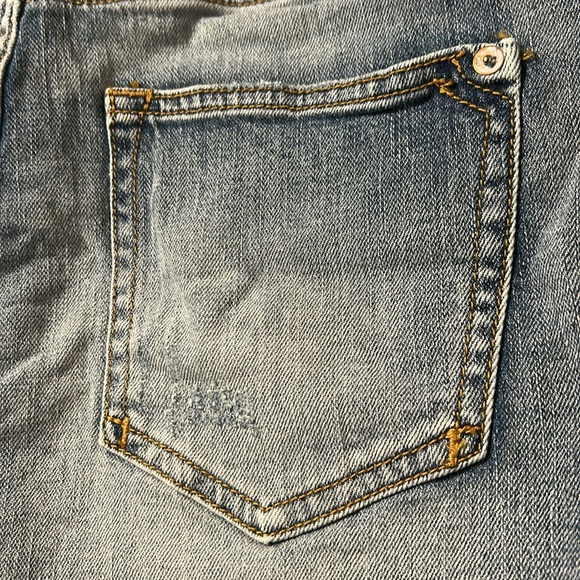 Anthropologie Pilcro Denim Blue Women's Shorts Distressed Size 27 - Picture 3 of 12